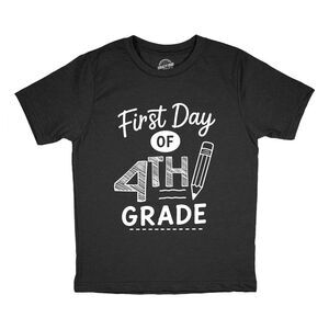 Youth Funny T Shirt First Day Of 4th Grade School Tee For Kids